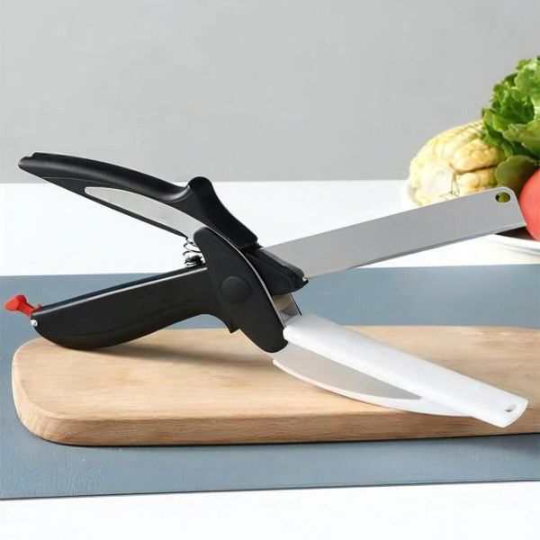 Shyam 4 in 1 Smart Clever Cutter Kitchen Knife Stainless Steel
